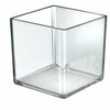 Azar Displays 7'' Deluxe Clear Acrylic Square Cube Bin for Counter, 2PK 556307-GS-2PK
